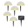 Grundig - KÉSZLET 5x LED RGBW Napelemes lámpa LED/3,2V IP44