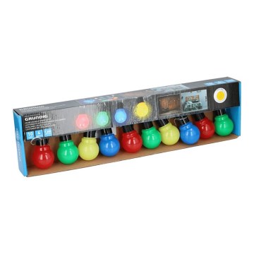 Grundig - LED Dekor lánc izzókkal 10xLED/2xAA