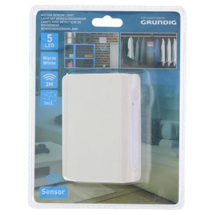 Grundig - LED Éjjeli lámpa érzékelővel LED/3xAAA