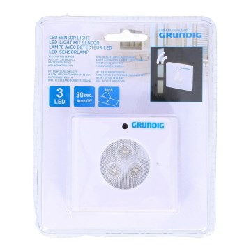 Grundig - LED irányfény érzékelővel 3xLED/3xAAA