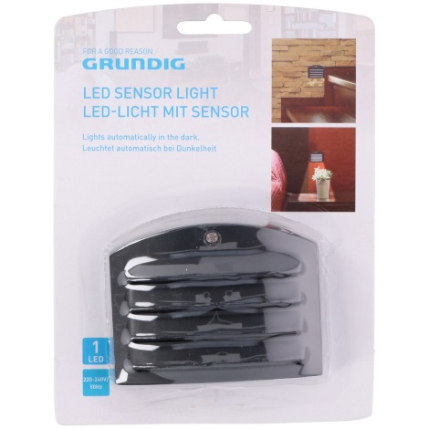 Grundig - LED Irányfény konnektorba érzékelővel 1xLED/230V