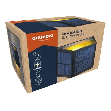 Grundig - LED napelemes fali lámpa LED/3,7V 1800 mAh IP44