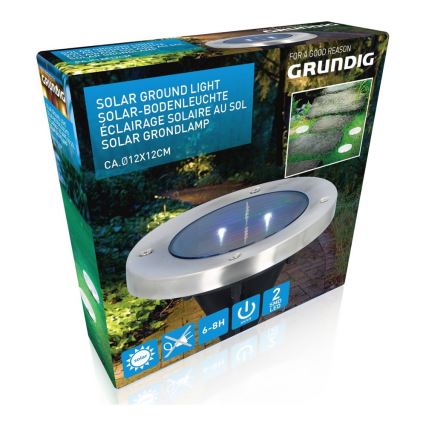 Grundig - LED napelemes lámpa 2xLED/1,2V 600 mAh