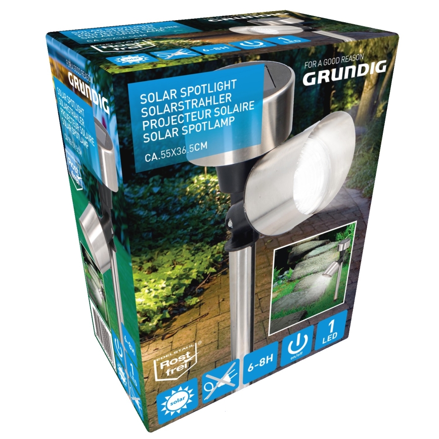 Grundig - LED napelemes lámpa LED/1,2V 40 mAh