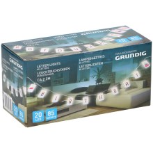 Grundig - LED Szalag 85 betűvel 20xLED/2xAA