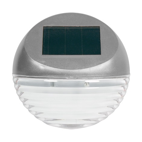 Grundig - LED Szolár fali lámpa 2xLED/1xAA ezüst