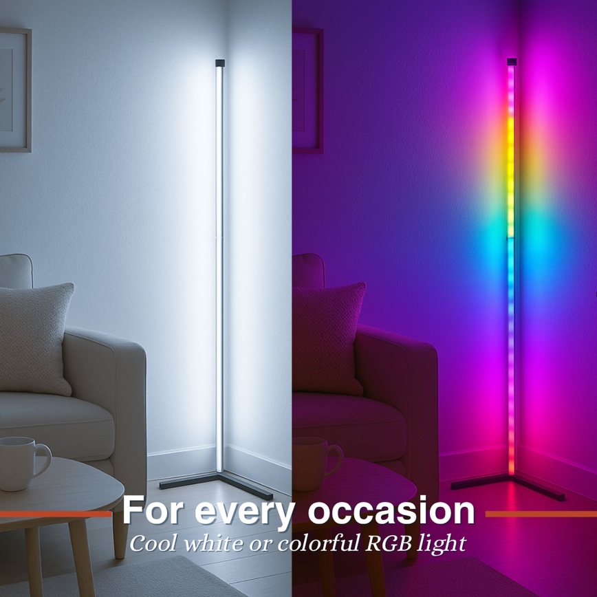 Grundig - RGBW LED fényerőszabályozható állólámpa LED/6W/230V + távirányító