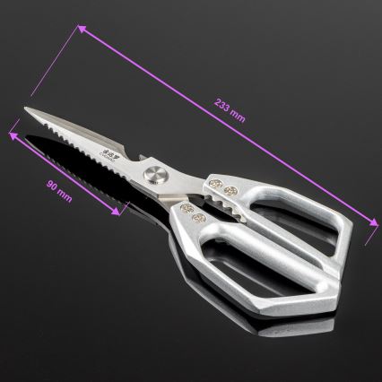 Gudaro - baromfiolló SHOGUN 23,3 cm ezüst