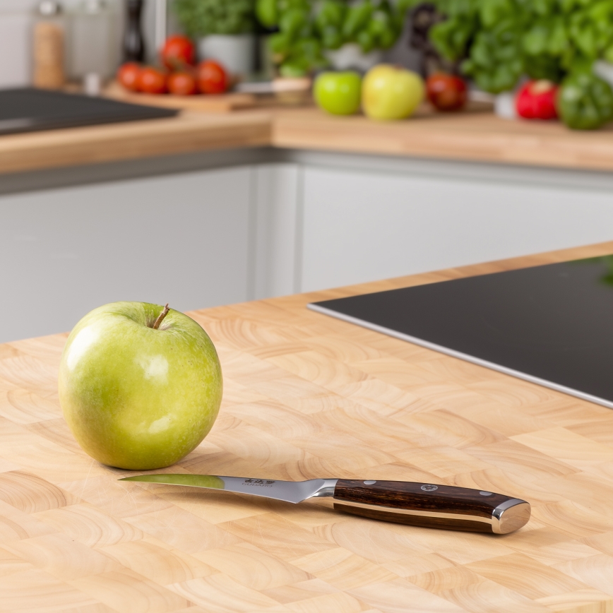 Gudaro -Damaszkuszi hámozókés FENG 3,5, 67 rétegű acélból, hossza 9,5cm