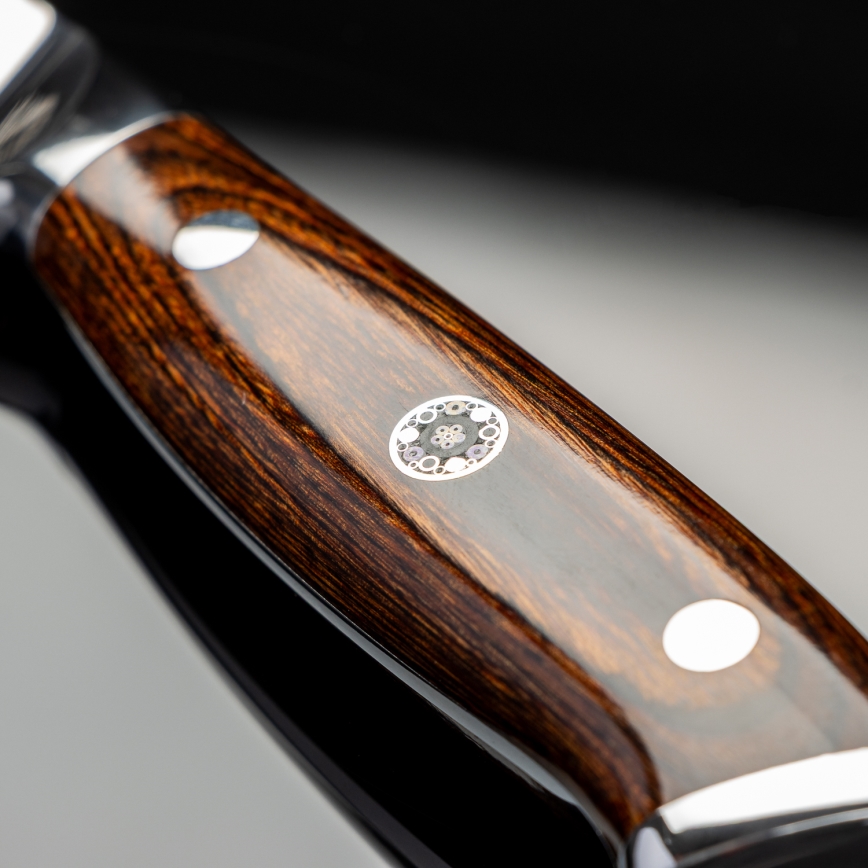 Gudaro - Damaszkuszi konyhakés FENG 3,5, 67 rétegű acél, hossza 9,5 cm