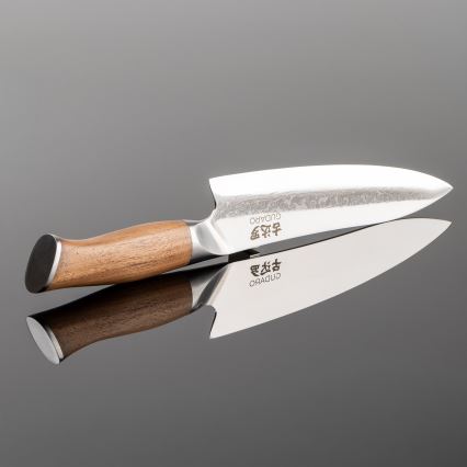 Gudaro - Damaszkuszi séfkés TAKUMI 8, 67 rétegű acél, hossza 20 cm, diófa
