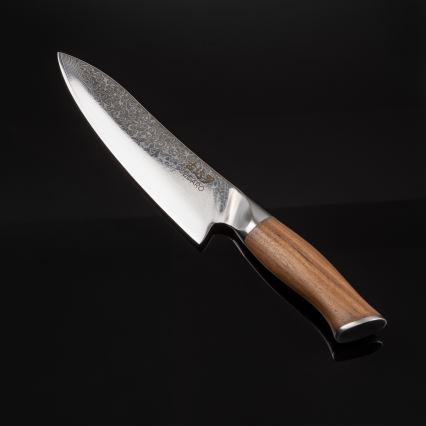 Gudaro - Damaszkuszi séfkés TAKUMI 8, 67 rétegű acél, hossza 20 cm, diófa