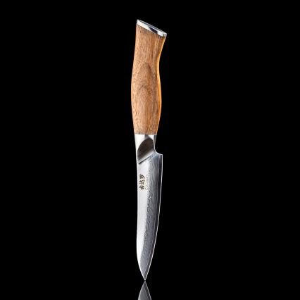 Gudaro - Damaszkuszi univerzális konyhakés TAKUMI 5, 67 rétegű acél, pengehossz 12,5 cm, diófa markolat