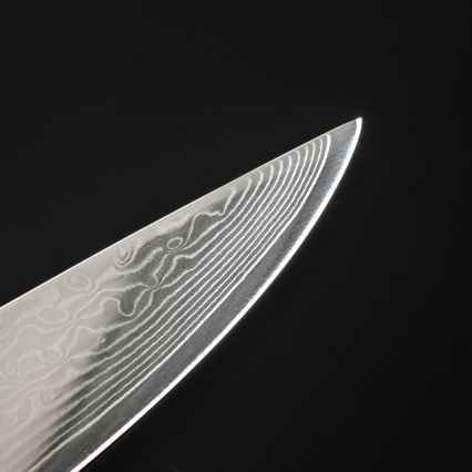 Gudaro - SHIRO 8, 67 rétegű damaszkacél porciózó kés, 20 cm hosszú