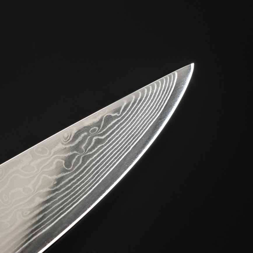 Gudaro - SHIRO 8, 67 rétegű damaszkacél porciózó kés, 20 cm hosszú