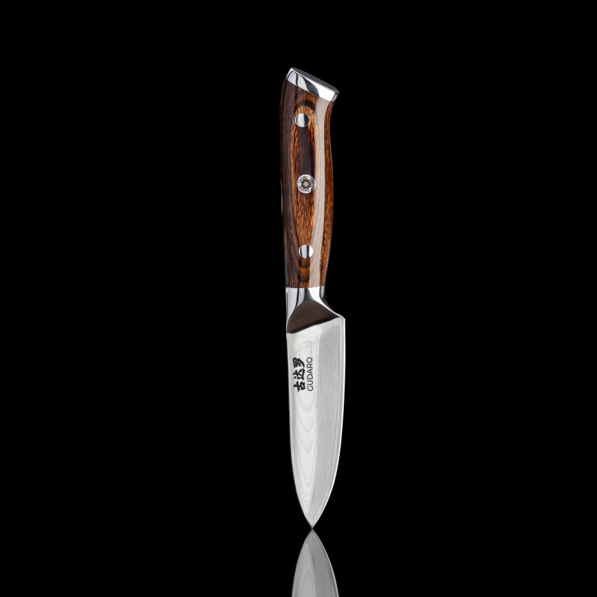 Gudaro - SZETT 2x damaszkuszi Santoku konyhakés FENG 7,5, 67 rétegű acél, 18 cm hosszú + 1x INGYENES damaszkuszi konyhakés FENG 3,5, 67 rétegű acél, 9,5 cm hosszú