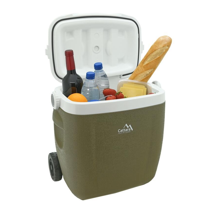 Gurulós hűtőláda 16 l, zöld