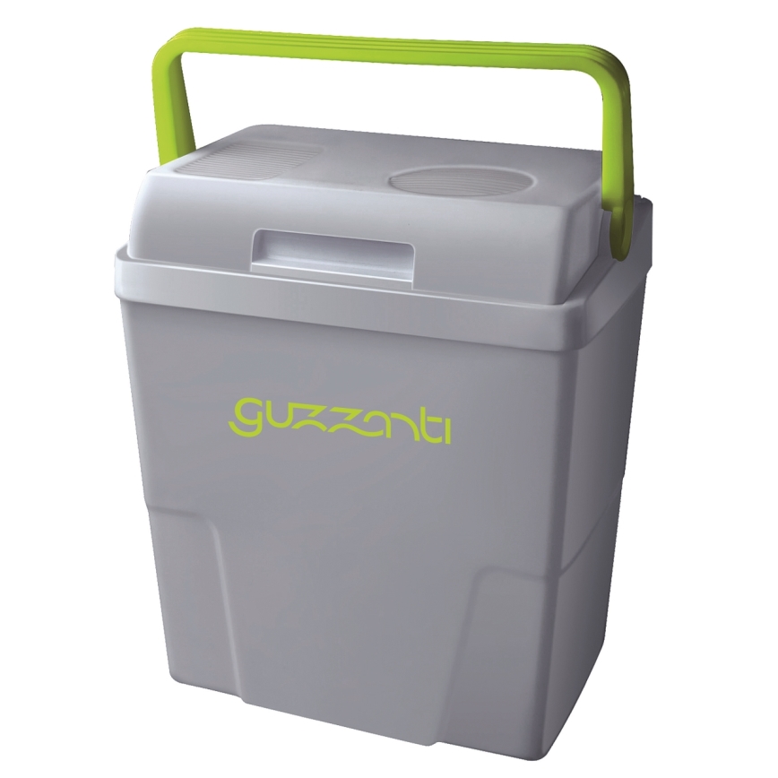 Guzzanti GZ 22B - Hordozható autóhűtő 22 l 58W/12V/230V szürke/zöld