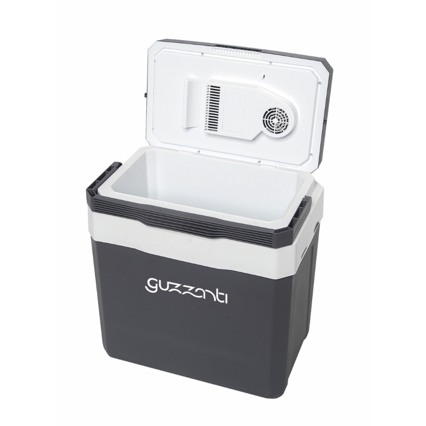 Guzzanti GZ 26B - Hordozható autóhűtő 26 l 57W/12V/230V szürke