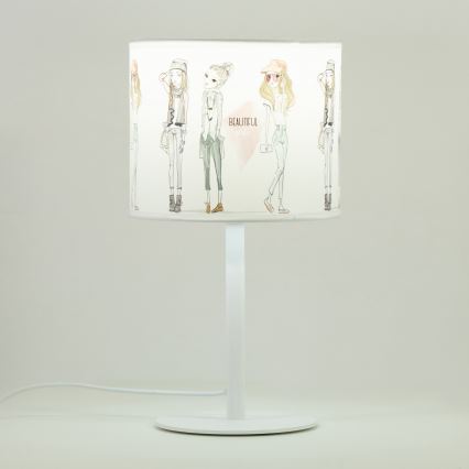 Gyerek asztali lámpa GIRLS VIBES 1xE27/60W/230V átm. 18 cm lányoknak