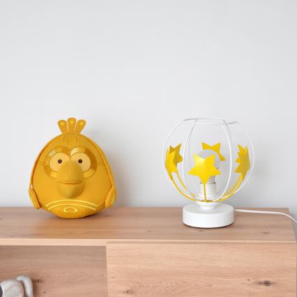 Gyerek asztali lámpa STARS 1xE27/15W/230V sárga/fehér