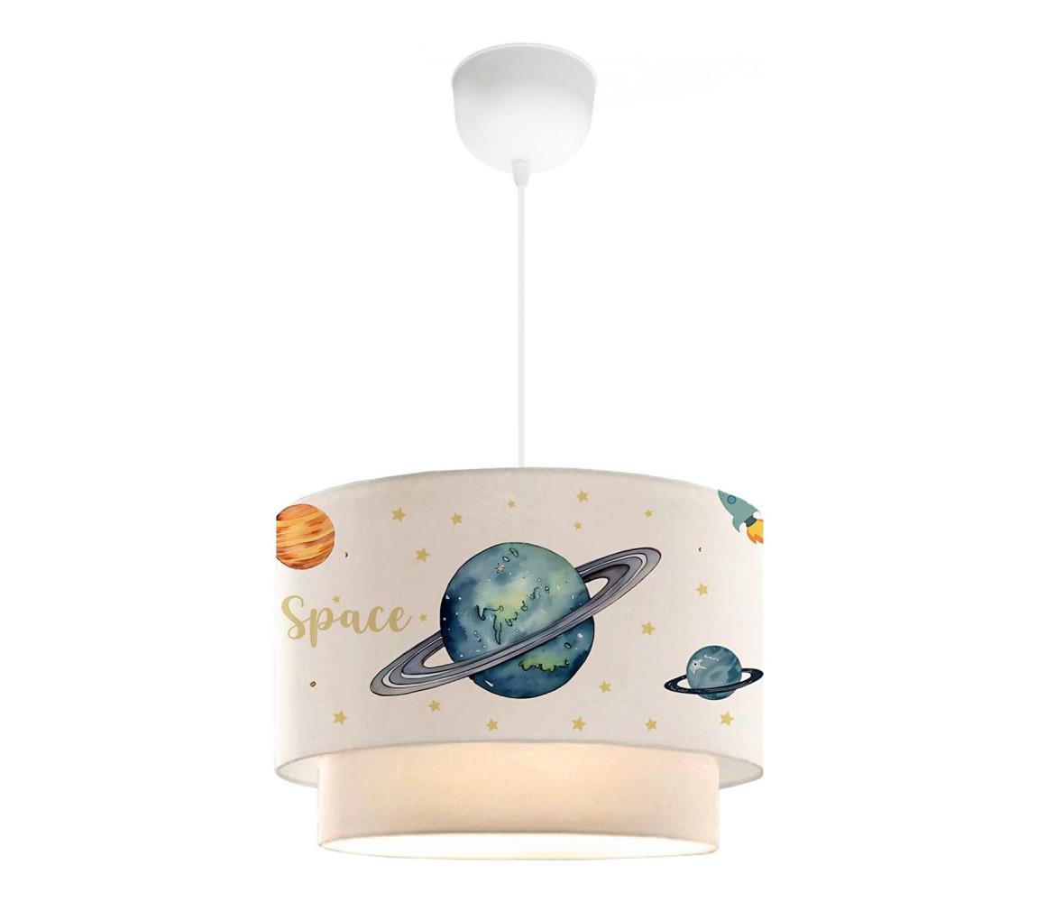 Gyerek csillár CANDY 1xE27/40W/230V fehér/sokszínű 780SGN4668