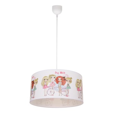 Gyerek csillár GIRLS VIBES 1xE27/60W/230V átm. 40 cm lányoknak