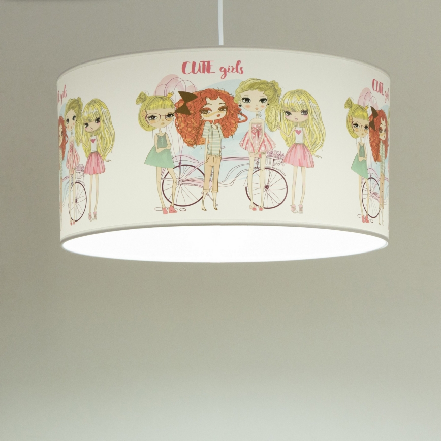 Gyerek csillár GIRLS VIBES 1xE27/60W/230V átm. 40 cm lányoknak