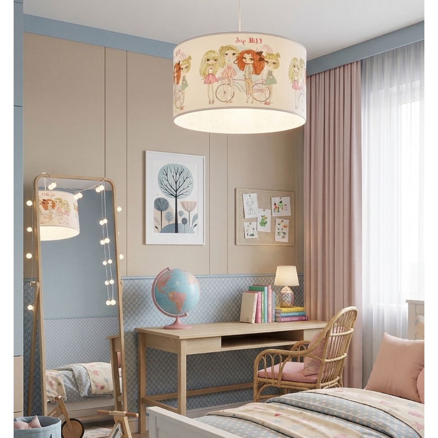 Gyerek csillár GIRLS VIBES 1xE27/60W/230V átm. 40 cm lányoknak