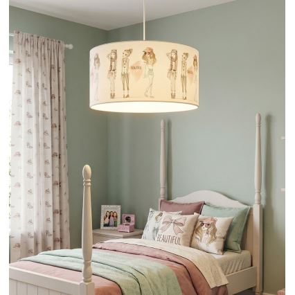 Gyerek csillár GIRLS VIBES 1xE27/60W/230V átm. 40 cm lányoknak