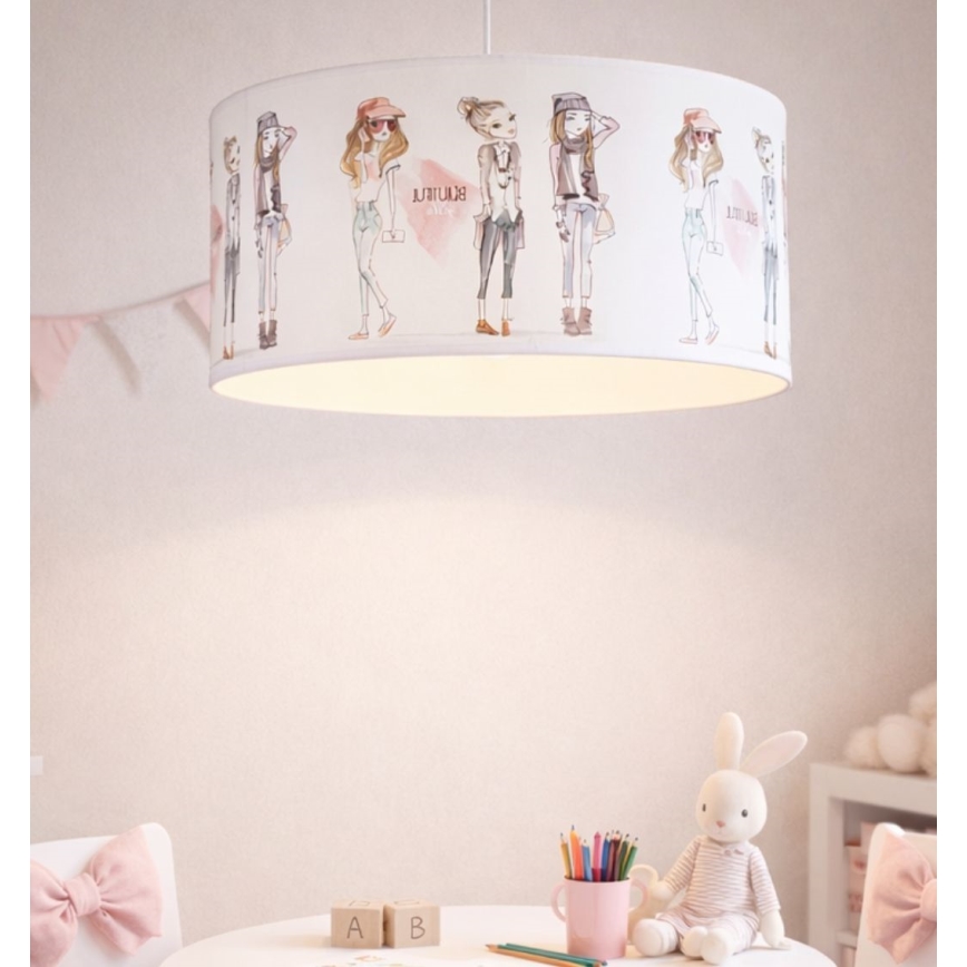Gyerek csillár GIRLS VIBES 1xE27/60W/230V átm. 40 cm lányoknak