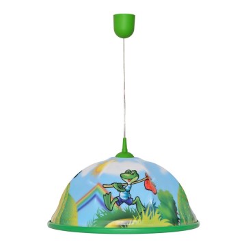 Gyerek csillár zsinóron FROG 1xE27/15W/230V