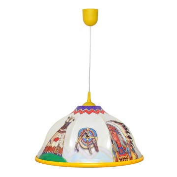 Gyerek csillár zsinóron INDIAN 1xE27/15W/230V