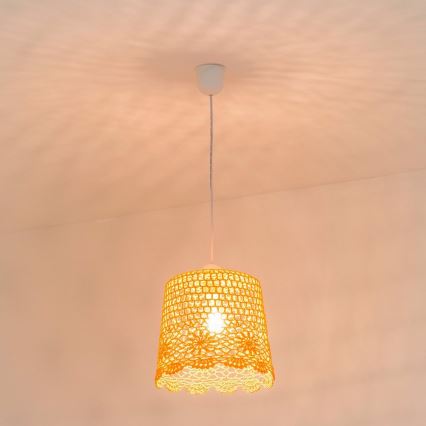 Gyerek csillár zsinóron NONNA 1xE27/60W/230V rózsaszín