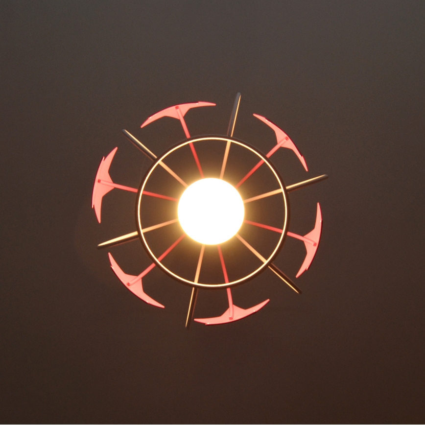 Gyerek csillár zsinóron STARS 1xE27/15W/230V rózsaszín/fehér