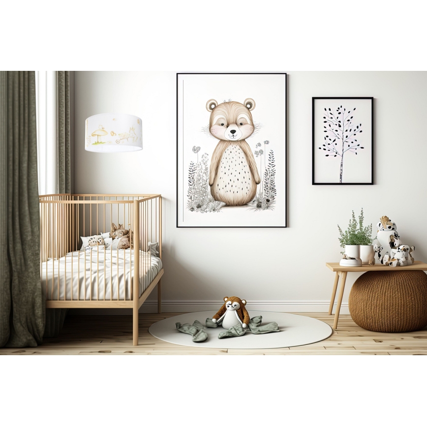 Gyerek csillár zsinóron SWEET DREAMS 1xE27/60W/230V átm. 30 cm