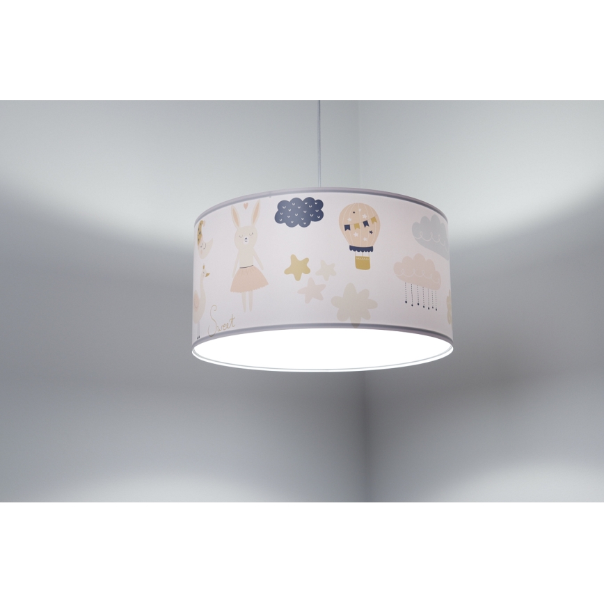 Gyerek csillár zsinóron SWEET DREAMS 1xE27/60W/230V átm. 30 cm