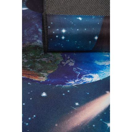 Gyerek csúszásgátló szőnyeg PRINT 3D 80x150 cm bolygók/többszínű