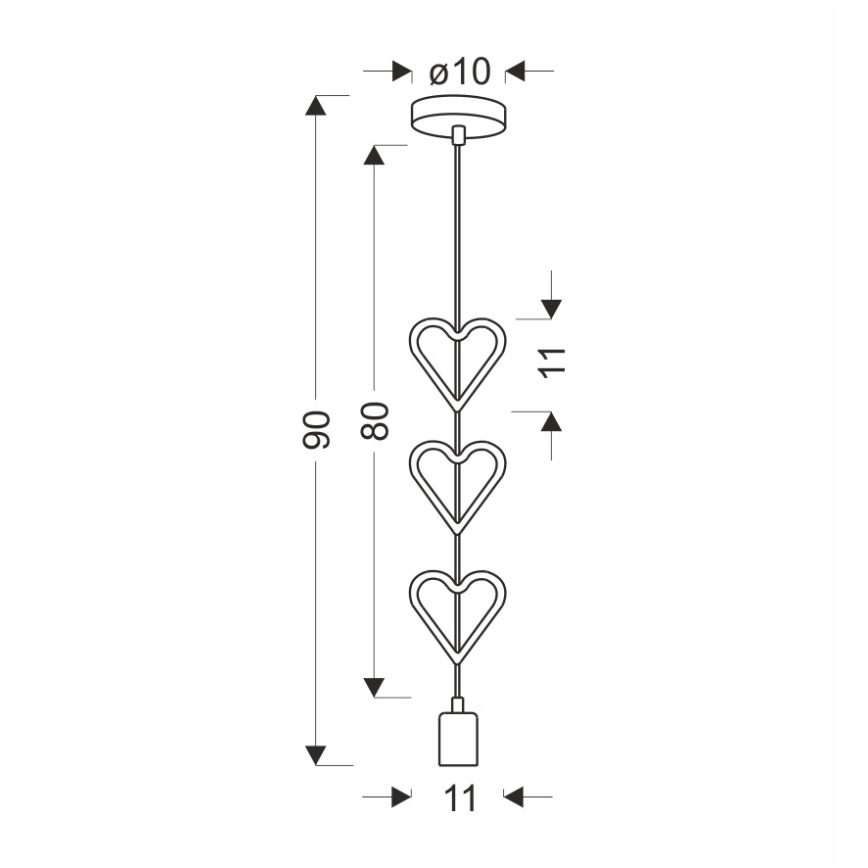 Gyerek függeszték zsinóron HETS 1xE27/20W/230V kék/fehér