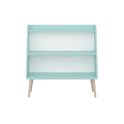 Gyermek könyvtár GAIA 80x81,3 cm türkiz/dub