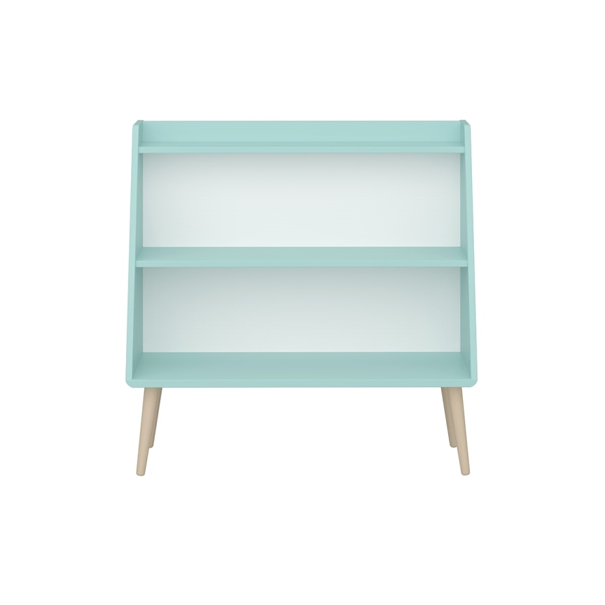 Gyermek könyvtár GAIA 80x81,3 cm türkiz/dub