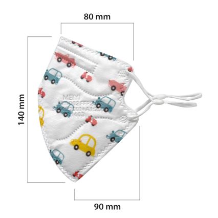 Gyerek maszk FFP2 NR Kids autós 1db