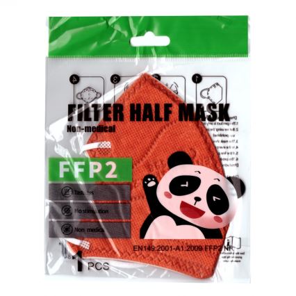 Gyerek maszk FFP2 NR Kids narancssárga 20db