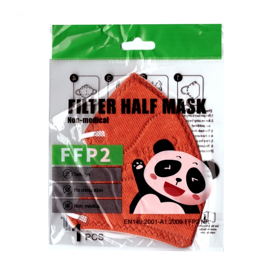 Gyerek maszk FFP2 NR Kids narancssárga 20db