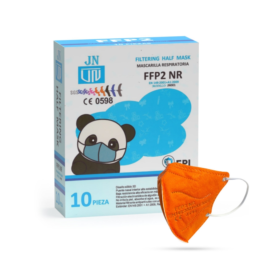 Gyerek maszk FFP2 NR Kids narancssárga 20db