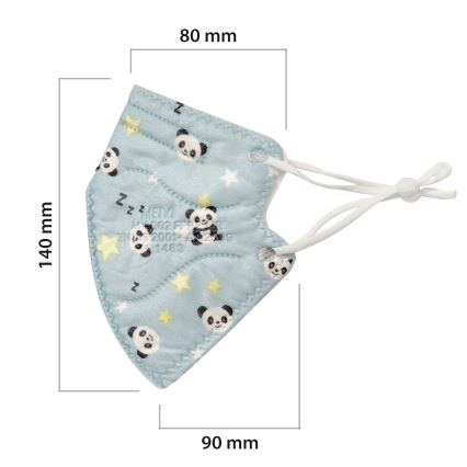 Gyerek maszk FFP2 NR Kids pandák 20db