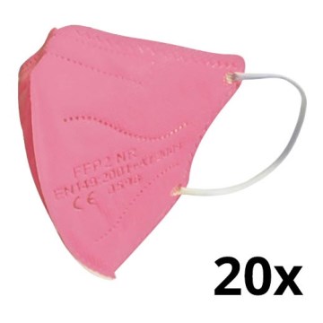 Gyerek maszk FFP2 NR Kids rózsaszín 20db