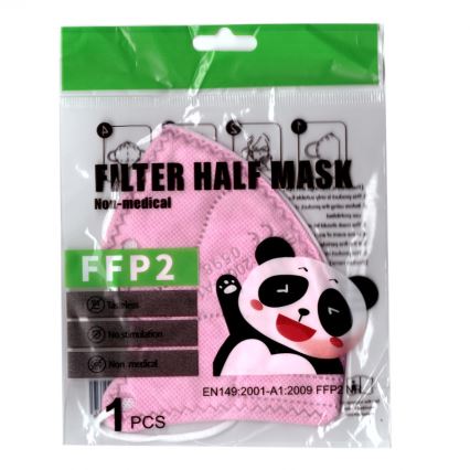 Gyerek maszk FFP2 NR Kids rózsaszín 20db