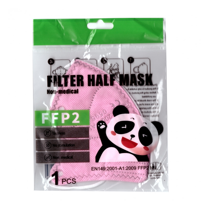 Gyerek maszk FFP2 NR Kids rózsaszín 20db