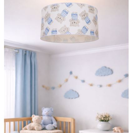 Gyerek mennyezeti lámpa KIDS ROOM 1xE27/60W/230V Ø 40 cm – mackó